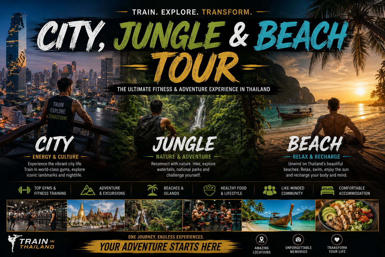 City, Jungle & beach tour